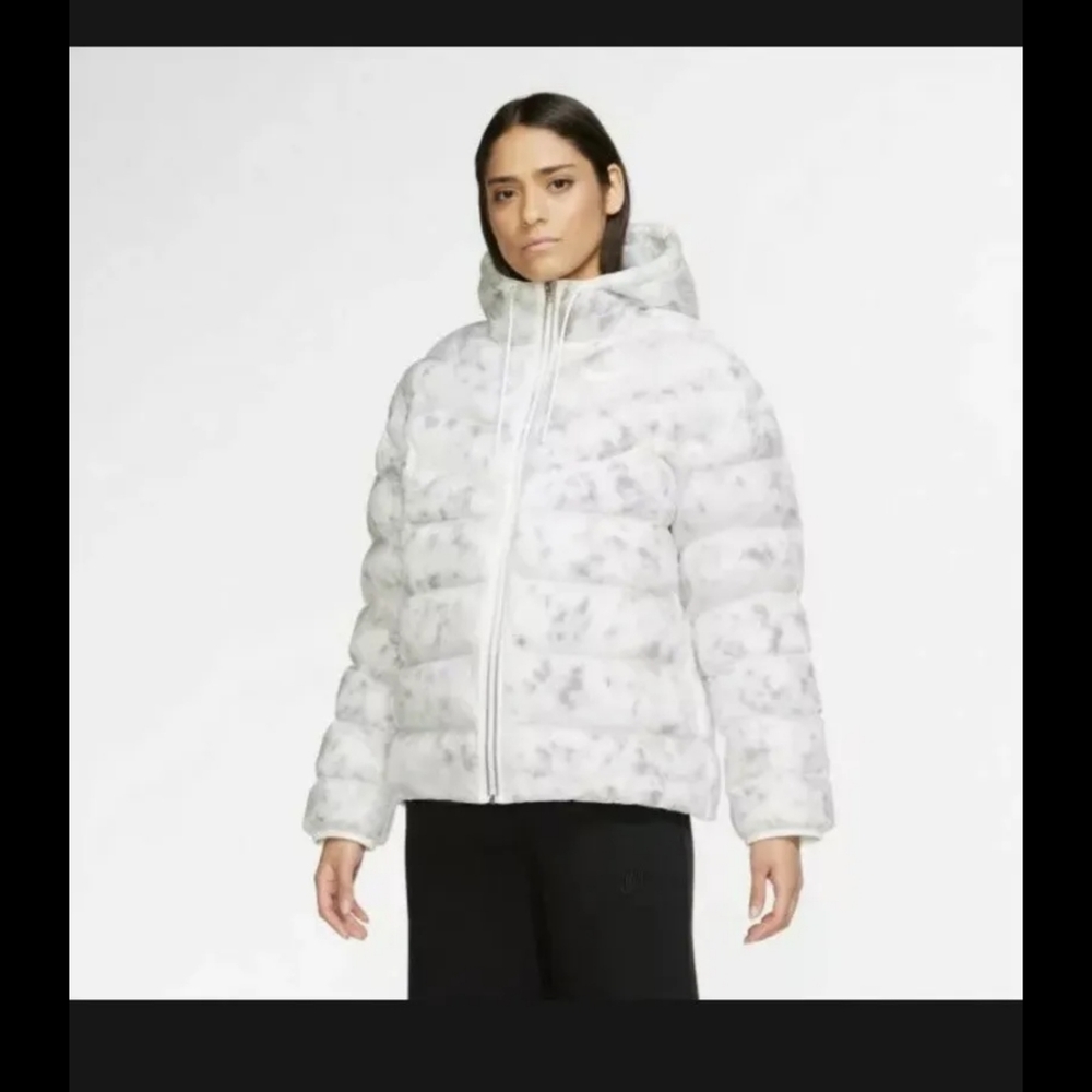 Nike NSW Synthetic Fill Ecodown White Puffer Jacket Size Large Women CZ1907-121